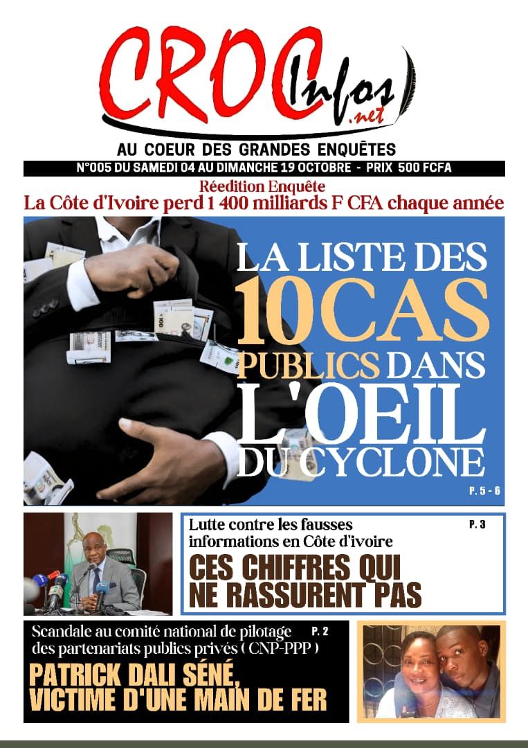 [Réédition Enquête] La Côte d'Ivoire perd 1 400 milliards F CFA chaque année
La liste des 10 cas publics dans l'œil du cyclone