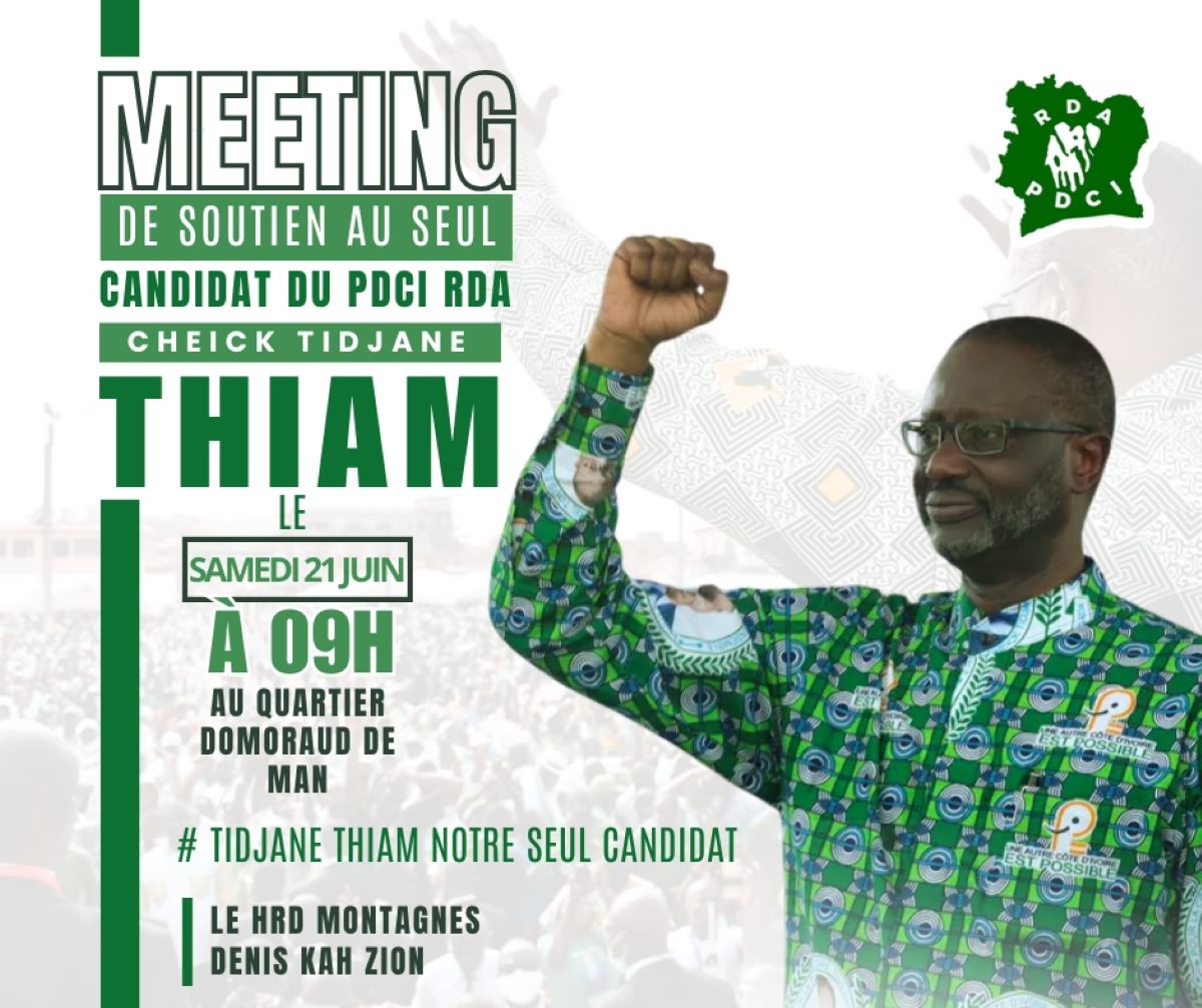 [Montagnes : Giga meeting du PDCI-RDA] Kah Zion invite les militants à une mobilisation exceptionnelle