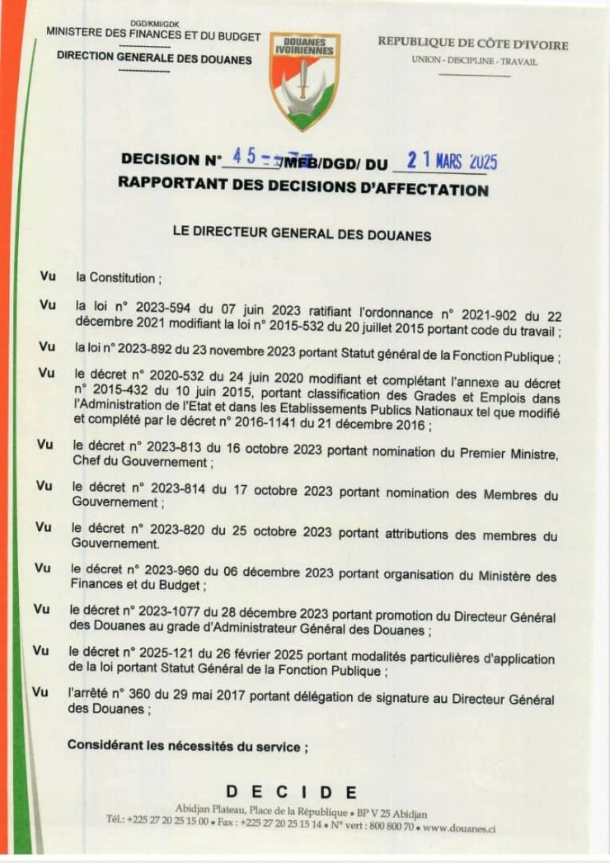 [Affaire de faux diplômes de 84 douaniers]  Toute la vérité comme si vous étiez au procès