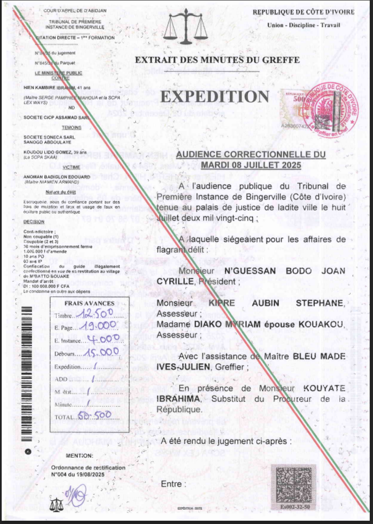 [Hien Kambiré Ibrahim aux législatives 2025] Décryptage juridique et éthique de sa candidature