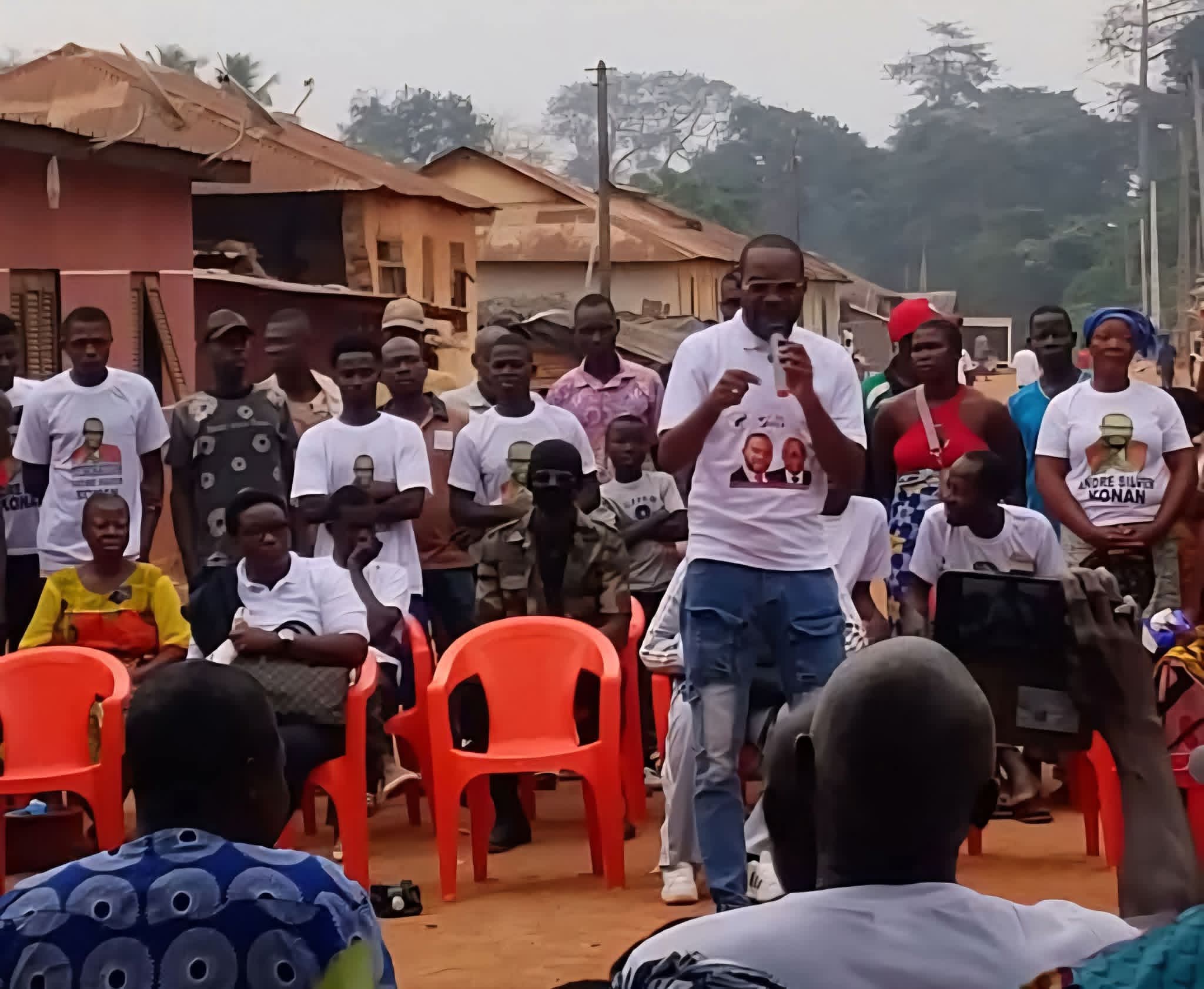 [Reportage] André Silver Konan lance sa campagne à Bocanda tôt, hier matin